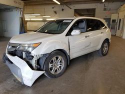 Salvage cars for sale at Wheeling, IL auction: 2009 Acura MDX Technology