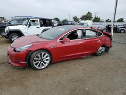 Salvage cars for sale from Copart San Diego, CA: 2018 Tesla Model 3