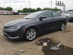 Salvage cars for sale from Copart Columbus, OH: 2015 Chrysler 200 Limited