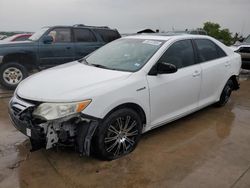 Salvage cars for sale at Grand Prairie, TX auction: 2012 Toyota Camry Hybrid