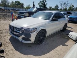 Salvage cars for sale at Riverview, FL auction: 2016 Mercedes-Benz C300