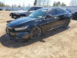 Salvage cars for sale from Copart Ontario Auction, ON: 2019 Honda Accord Touring