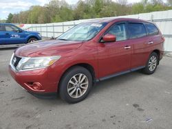 Salvage cars for sale from Copart Assonet, MA: 2014 Nissan Pathfinder S