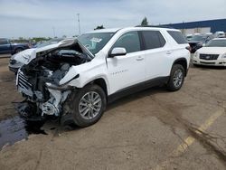 Salvage cars for sale from Copart Woodhaven, MI: 2023 Chevrolet Traverse LT