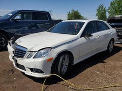 Salvage cars for sale at Elgin, IL auction: 2010 Mercedes-Benz E 350 4matic