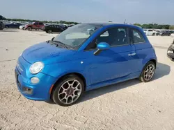Salvage cars for sale at San Antonio, TX auction: 2015 Fiat 500 Sport