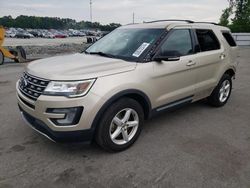 Salvage cars for sale at Dunn, NC auction: 2017 Ford Explorer XLT