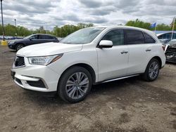 Salvage cars for sale at East Granby, CT auction: 2017 Acura MDX Technology