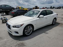 Salvage cars for sale at New Orleans, LA auction: 2018 Infiniti Q50 Luxe