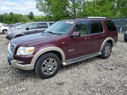 Salvage cars for sale from Copart Candia, NH: 2007 Ford Explorer Eddie Bauer
