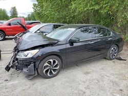 Salvage cars for sale from Copart Arlington, WA: 2016 Honda Accord EXL