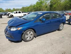 Salvage cars for sale from Copart Ellwood City, PA: 2013 Honda Civic LX