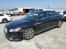 Lincoln salvage cars for sale: 2017 Lincoln Continental Premiere