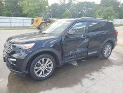 Salvage cars for sale at Savannah, GA auction: 2021 Ford Explorer Limited