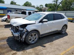 Salvage cars for sale from Copart Wichita, KS: 2017 Ford Edge Titanium