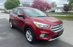 Salvage cars for sale at Mendon, MA auction: 2017 Ford Escape SE