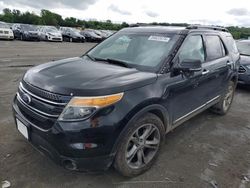Salvage cars for sale at Cahokia Heights, IL auction: 2015 Ford Explorer Limited