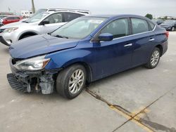 Salvage cars for sale at Grand Prairie, TX auction: 2018 Nissan Sentra S