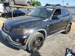 Salvage cars for sale from Copart Sacramento, CA: 2007 BMW X5 4.8I
