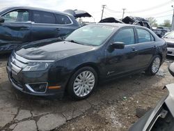 Salvage cars for sale at Chicago Heights, IL auction: 2012 Ford Fusion Hybrid