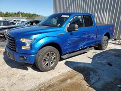 Salvage cars for sale at Franklin, WI auction: 2015 Ford F150 Super Cab