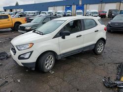 Salvage cars for sale from Copart Woodhaven, MI: 2020 Ford Ecosport S