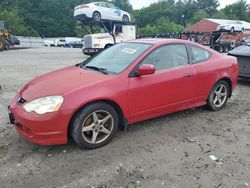 Salvage cars for sale at Mendon, MA auction: 2004 Acura RSX TYPE-S