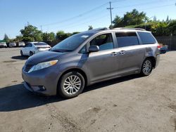 Salvage cars for sale from Copart San Martin, CA: 2014 Toyota Sienna XLE