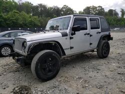 Salvage cars for sale at Waldorf, MD auction: 2010 Jeep Wrangler Unlimited Sport