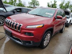 Salvage cars for sale from Copart Bridgeton, MO: 2017 Jeep Cherokee Limited