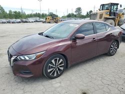 Nissan salvage cars for sale: 2021 Nissan Sentra SV