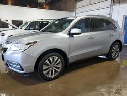 Salvage cars for sale at Blaine, MN auction: 2016 Acura MDX Technology