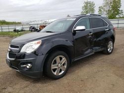 Salvage cars for sale at Columbia Station, OH auction: 2015 Chevrolet Equinox LTZ