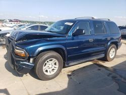 Salvage cars for sale at Grand Prairie, TX auction: 2001 Dodge Durango