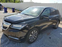 Salvage cars for sale from Copart Fairburn, GA: 2014 Acura MDX Technology