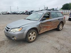 Salvage cars for sale at Oklahoma City, OK auction: 2008 Subaru Outback 2.5I