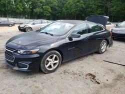 Salvage cars for sale at Austell, GA auction: 2017 Chevrolet Malibu LS