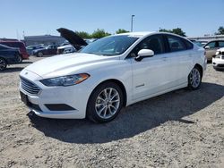 Salvage cars for sale at Sacramento, CA auction: 2017 Ford Fusion SE Hybrid