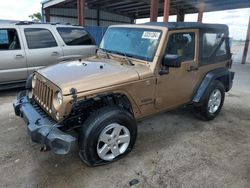 Salvage cars for sale at Riverview, FL auction: 2015 Jeep Wrangler Sport