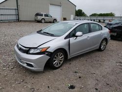 Honda Civic EXL salvage cars for sale: 2012 Honda Civic EXL