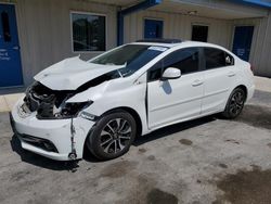 Vehiculos salvage en venta de Copart Fort Pierce, FL: 2013 Honda Civic EXL