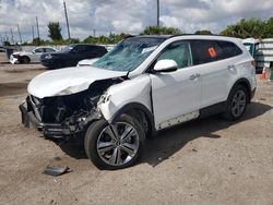 Salvage cars for sale from Copart Miami, FL: 2015 Hyundai Santa FE GLS