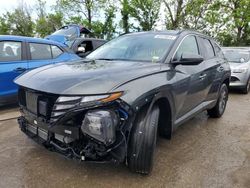 Salvage cars for sale at Bridgeton, MO auction: 2022 Hyundai Tucson Blue