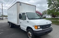Salvage trucks for sale at Mendon, MA auction: 2001 Ford Econoline E450 Super Duty Cutaway Van