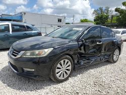 Salvage cars for sale from Copart Opa Locka, FL: 2013 Honda Accord EXL