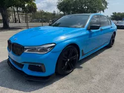 Salvage cars for sale at Opa Locka, FL auction: 2017 BMW 750 I