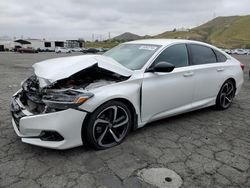 Salvage cars for sale at Colton, CA auction: 2021 Honda Accord Sport