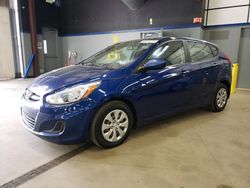 Salvage cars for sale at East Granby, CT auction: 2015 Hyundai Accent GS
