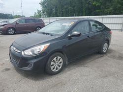 Salvage cars for sale at Dunn, NC auction: 2016 Hyundai Accent SE