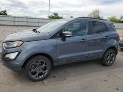 Salvage cars for sale at Littleton, CO auction: 2018 Ford Ecosport SES